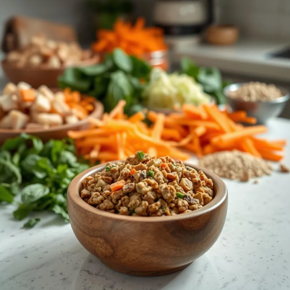 domowe przepisy na karmę dla psów' title='Łatwe domowe przepisy na karmę dla szczeniąt: pożywne posiłki dla dorastających psów