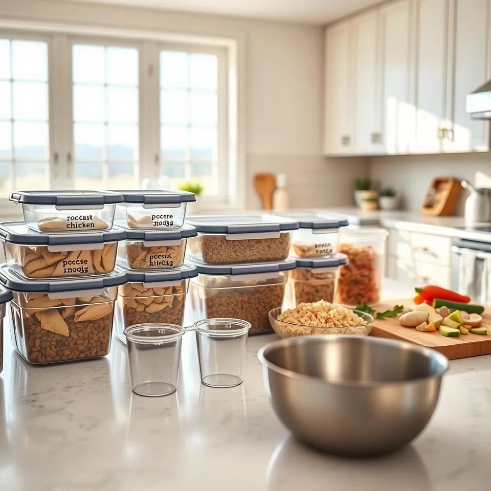 Przechowywanie domowej karmy dla psów' title='Łatwe domowe przepisy na karmę dla szczeniąt: pożywne posiłki dla dorastających psów