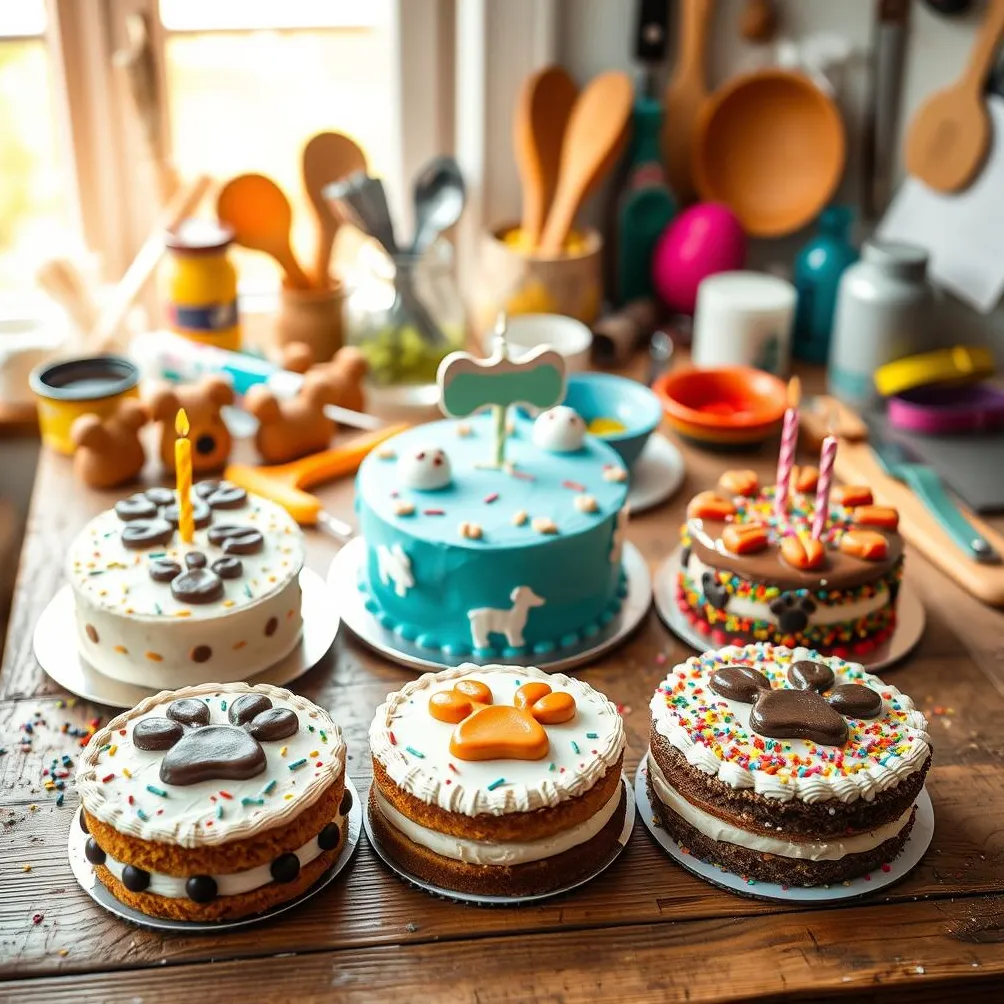 Torty dla psów DIY' title='Tematyczne torty urodzinowe dla psów: pomysły na każdą okazję