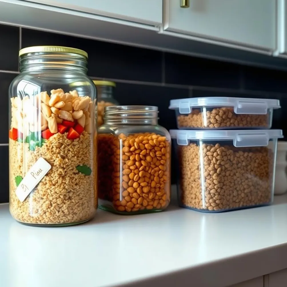 집에서 만든 개밥 보관하기