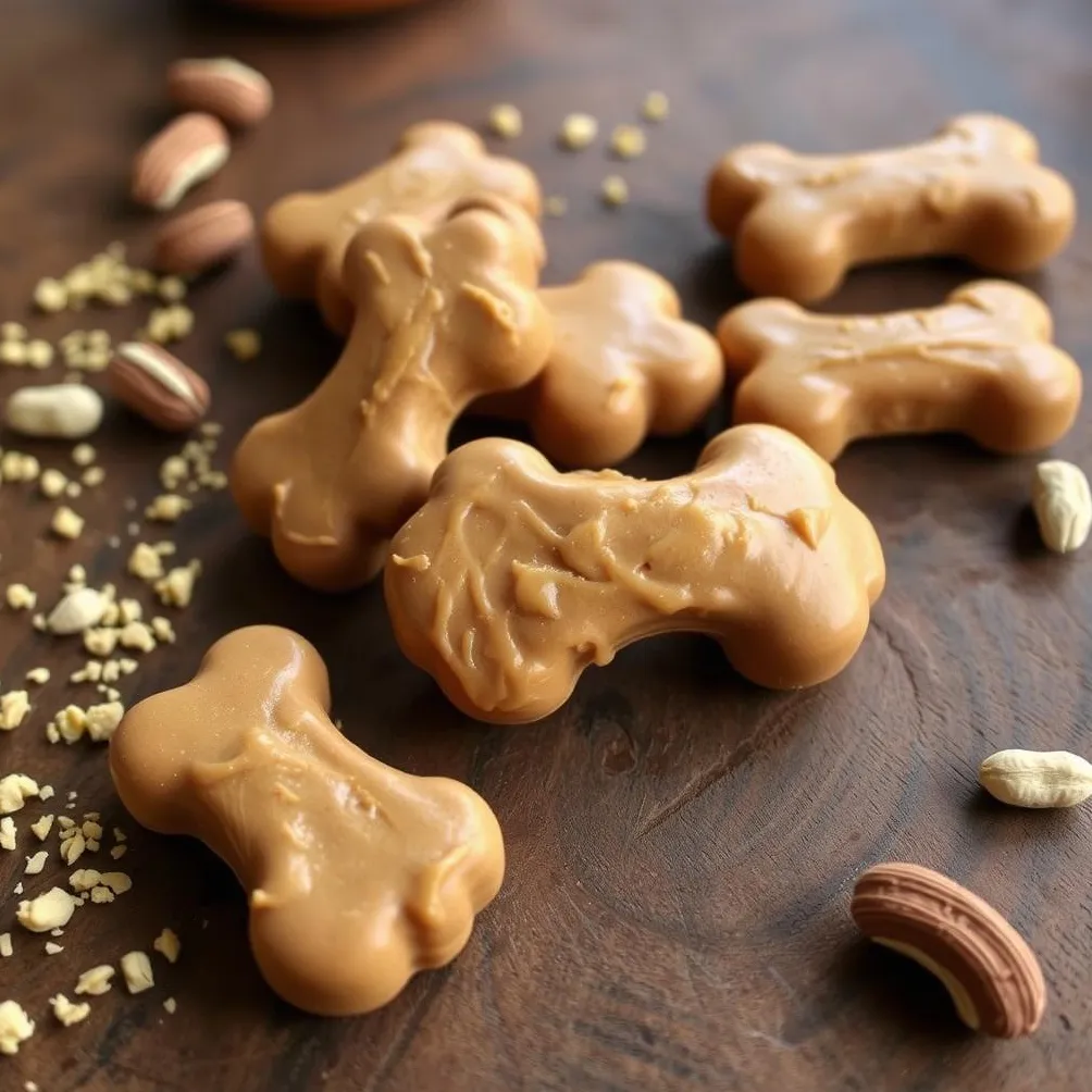 Przysmaki dla psów z masłem orzechowym