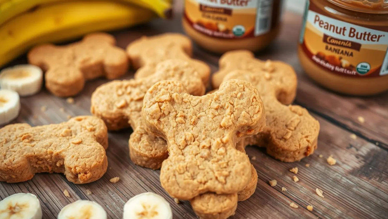 Przysmaki dla psów z masłem orzechowym