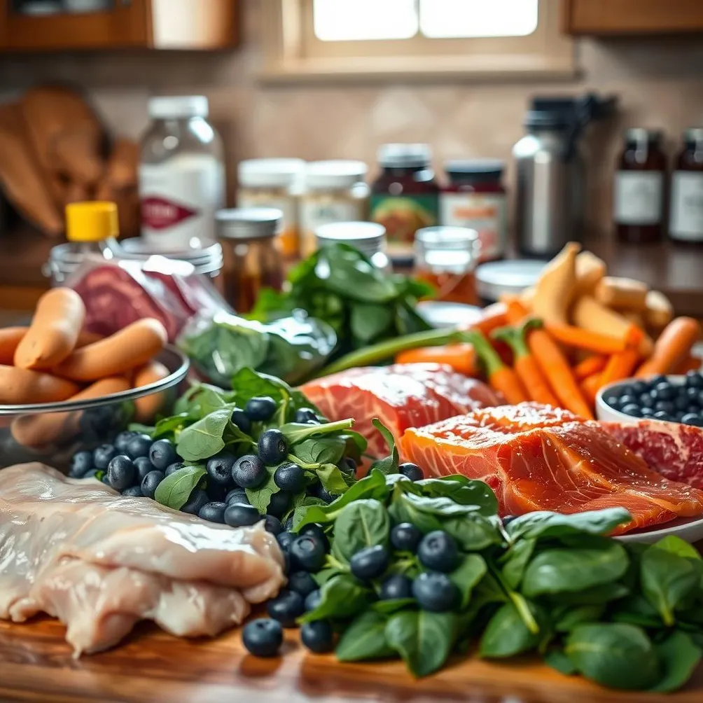 šunų maisto ingredientų pasirinkimas