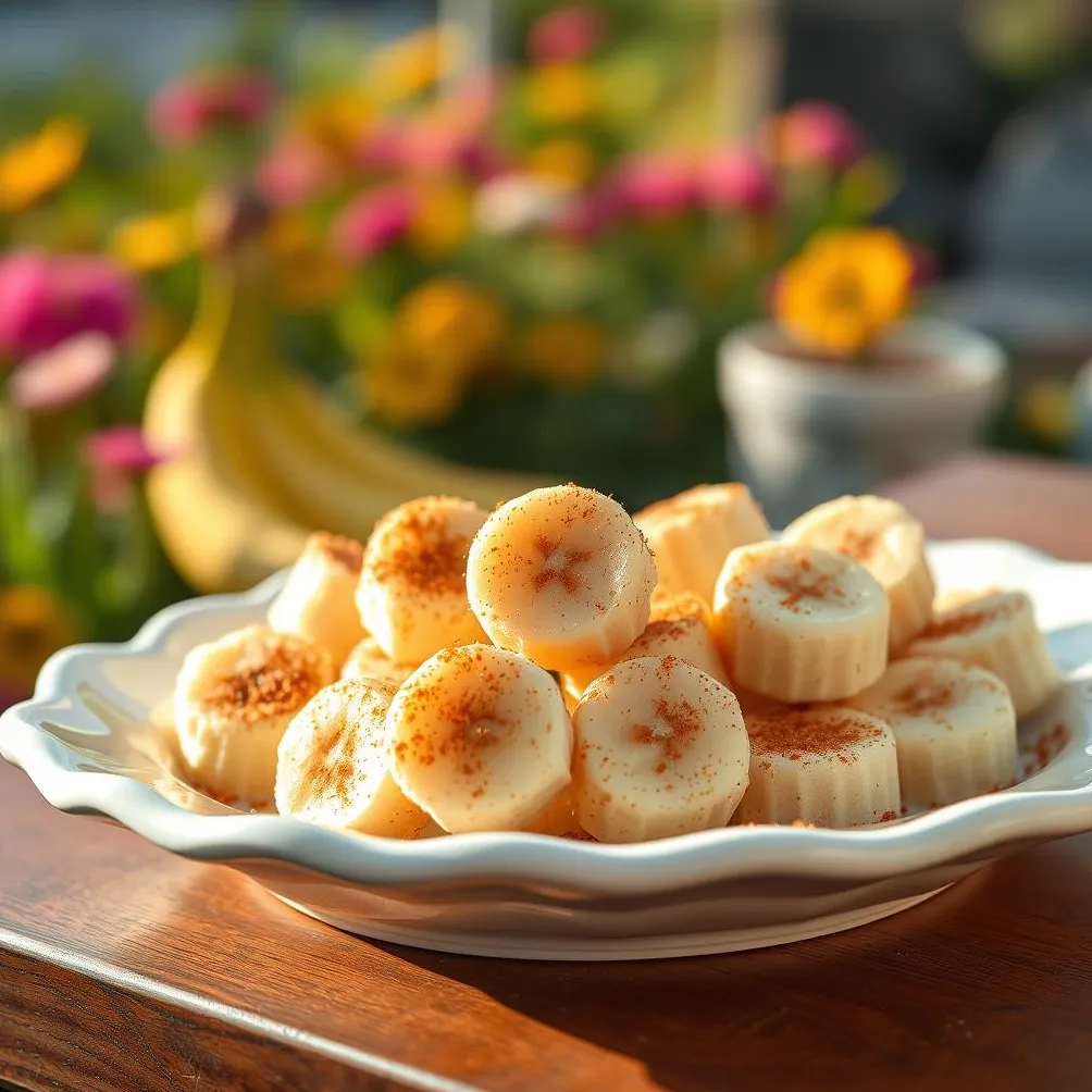 Morsi di banana congelati per cani