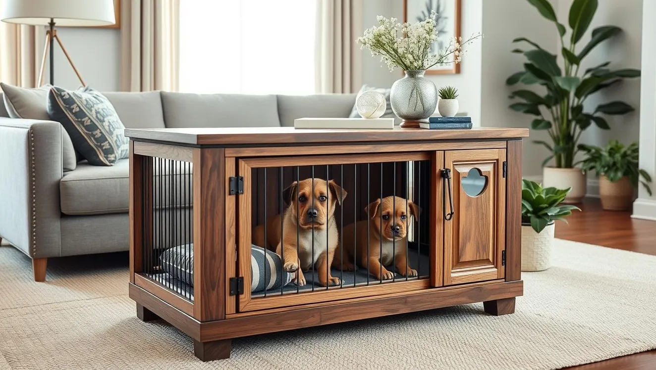 Meble do klatki dla psa zrób to sam