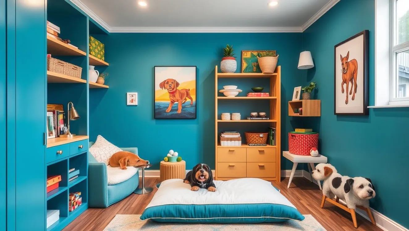 camere multifuncționale pentru câini