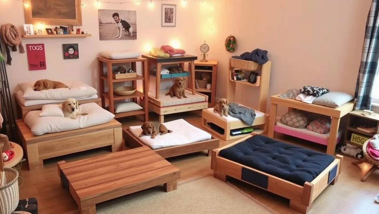 DIY forhøyede hundesenger