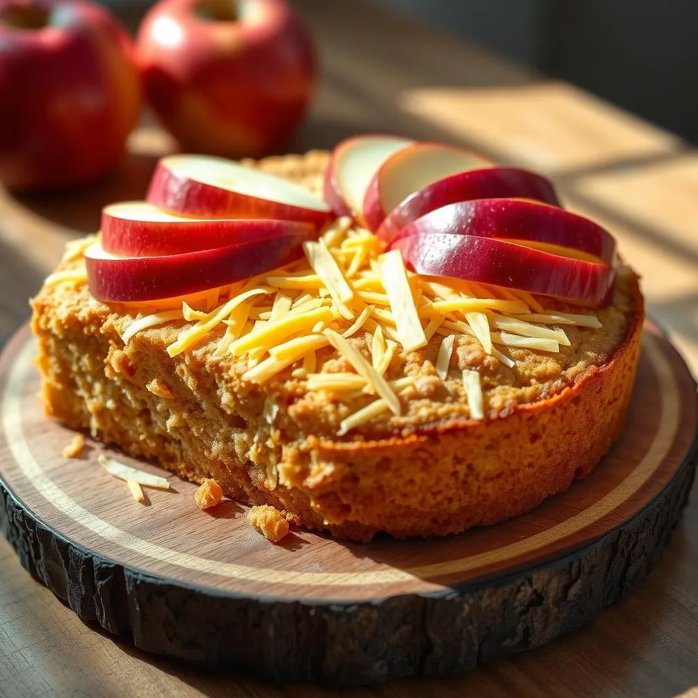 Omena-cheddar-koirakakku