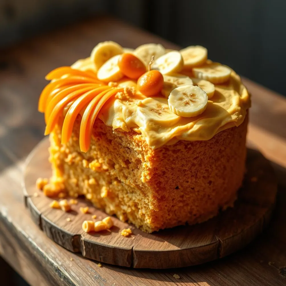 Porkkana-banaanikoirakakku