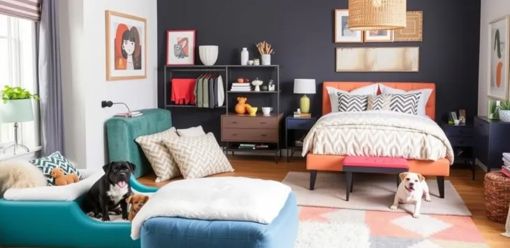 Eleganckie i funkcjonalne pomysły na sypialnię dla psa dla każdego rozmiaru domu