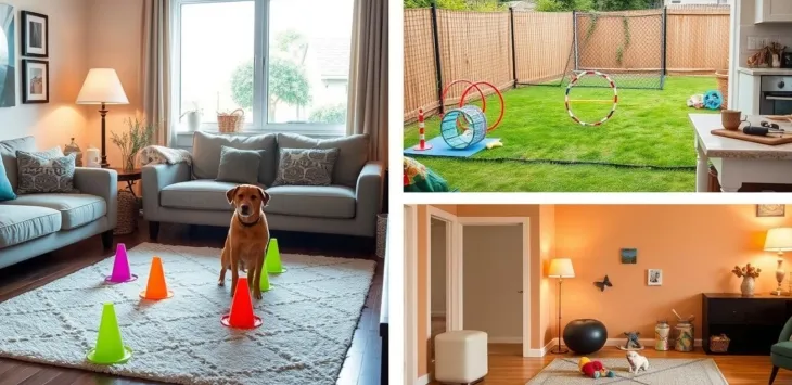 5 stref treningowych, które możesz skonfigurować dla swojego psa w domu